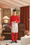 Baju Melayu Teluk Belanga Smart Fit - China Red