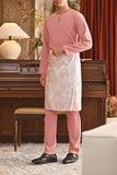 Baju Melayu Teluk Belanga Smart Fit - Dusty Rose