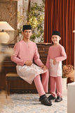 Baju Melayu Teluk Belanga Smart Fit - Dusty Rose