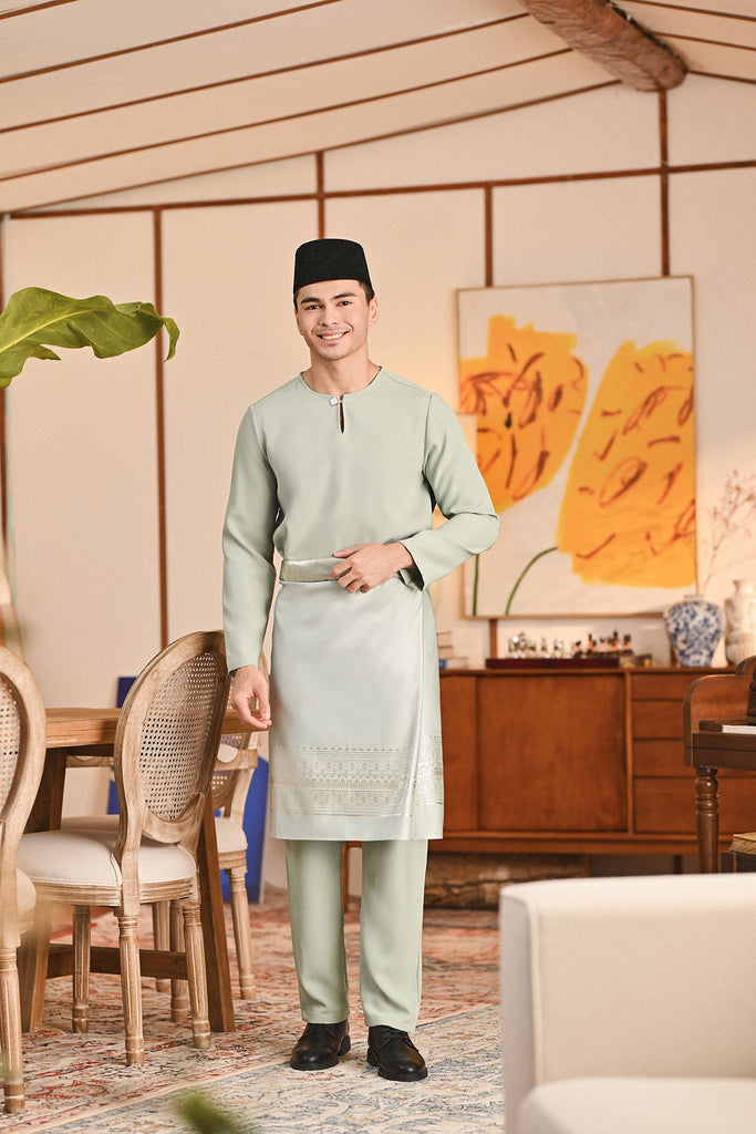 Baju Melayu Teluk Belanga Smart Fit - Baby Mint