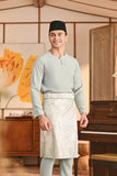 Baju Melayu Teluk Belanga Smart Fit - Aqua Gray