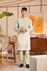 Baju Melayu Teluk Belanga Smart Fit - Green Tint