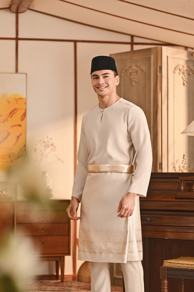 Baju Melayu Teluk Belanga Smart Fit - Nude