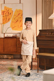 Baju Melayu Kids Teluk Belanga Smart Fit - Sand