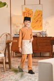 Baju Melayu Kids Teluk Belanga Smart Fit - Sudan Gold