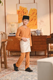 Baju Melayu Kids Teluk Belanga Smart Fit - Sudan Gold