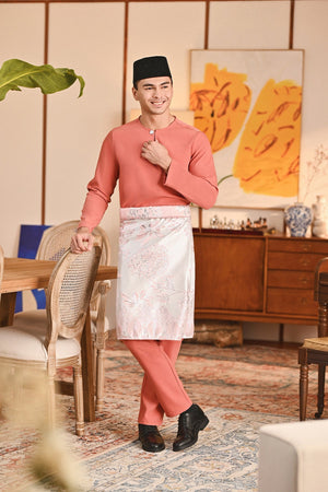 Baju Melayu Teluk Belanga Smart Fit - Crabapple