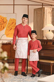 Baju Melayu Kids Teluk Belanga Smart Fit - Regal Red