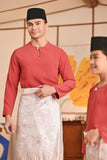 Baju Melayu Teluk Belanga Smart Fit - Regal Red