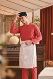 Baju Melayu Teluk Belanga Smart Fit - Regal Red