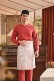 Baju Melayu Teluk Belanga Smart Fit - Regal Red