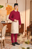 Baju Melayu Teluk Belanga Smart Fit - Burgundy