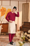 Baju Melayu Teluk Belanga Smart Fit - Burgundy