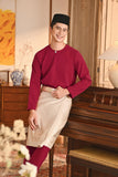 Baju Melayu Teluk Belanga Smart Fit - Burgundy