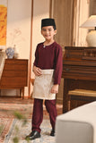 Baju Melayu Kids Teluk Belanga Smart Fit - Fig