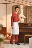 Baju Melayu Teluk Belanga Smart Fit - Tibetan Red