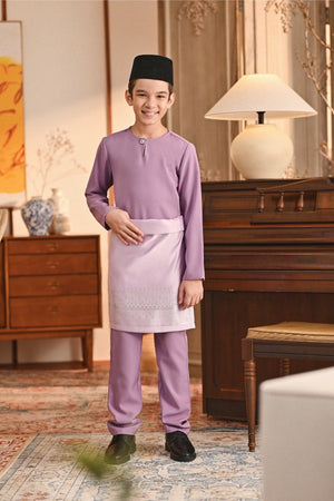 Baju Melayu Kids Teluk Belanga Smart Fit - Regal Orchid