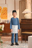 Baju Melayu Kids Teluk Belanga Smart Fit - Legion Blue A