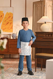 Baju Melayu Kids Teluk Belanga Smart Fit - Legion Blue A