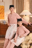 Baju Melayu Kids Teluk Belanga Smart Fit - Rose Tan