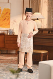 Baju Melayu Kids Teluk Belanga Smart Fit - Apricot Gelato