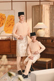 Baju Melayu Teluk Belanga Smart Fit - Apricot Gelato