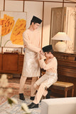 Baju Melayu Teluk Belanga Smart Fit - Apricot Gelato