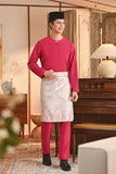 Baju Melayu Teluk Belanga Smart Fit - Hot Pink