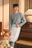 Baju Melayu Teluk Belanga Smart Fit - Lead Blue