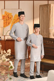 Baju Melayu Teluk Belanga Smart Fit - Gray