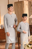 Baju Melayu Kids Teluk Belanga Smart Fit - Gray