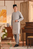 Baju Melayu Teluk Belanga Smart Fit - Gray