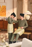 Baju Melayu Teluk Belanga Smart Fit - Oil Green A