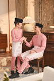 Baju Melayu Kids Teluk Belanga Smart Fit - Dusty Rose