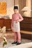 Baju Melayu Kids Teluk Belanga Smart Fit - Dusty Rose