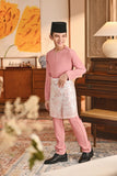 Baju Melayu Kids Teluk Belanga Smart Fit - Dusty Rose