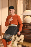 Baju Melayu Teluk Belanga Smart Fit - Burnt Orange