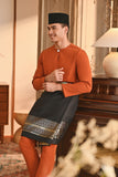 Baju Melayu Teluk Belanga Smart Fit - Burnt Orange