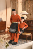 Baju Melayu Teluk Belanga Smart Fit - Burnt Orange