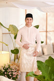 Baju Melayu Luxury Bespoke Fit - Champagne Pink