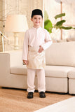 Baju Melayu Kids Luxury Bespoke Fit - Champagne Pink