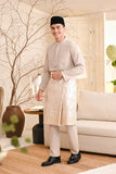 Baju Melayu Luxury Bespoke Fit - Champagne