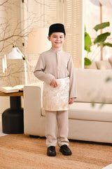 Baju Melayu Kids Luxury Bespoke Fit - Champagne