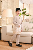 Baju Melayu Kids Luxury Bespoke Fit - Champagne