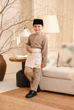 Baju Melayu Kids Luxury Bespoke Fit - Pale Olive