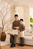 Baju Melayu Kids Luxury Bespoke Fit - Teakwood