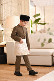 Baju Melayu Kids Luxury Bespoke Fit - Teakwood