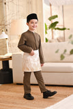 Baju Melayu Kids Luxury Bespoke Fit - Teakwood