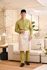 Baju Melayu Luxury Bespoke Fit - Leaf Green