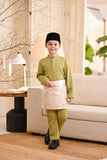 Baju Melayu Kids Luxury Bespoke Fit - Leaf Green